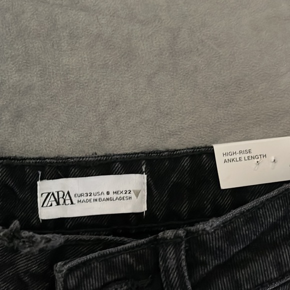 Zara NWT black high rise ankle fit - Picture 7 of 8